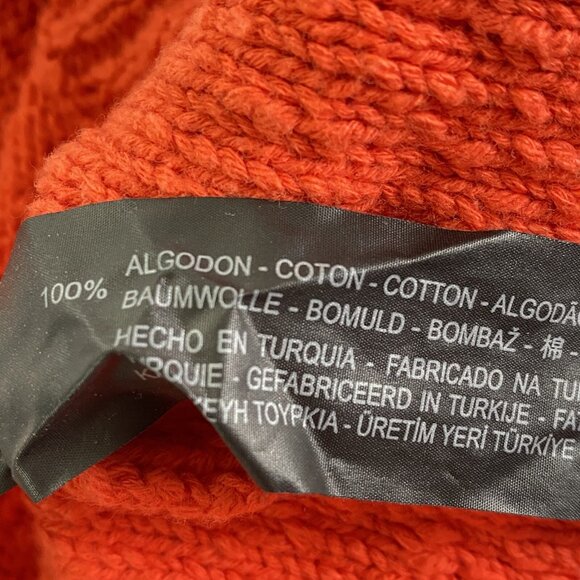 ZARA Women Deep V Neck Tank Top Knit Cropped Sz M Orange Sweater Beach Layer 7-4 - Picture 13 of 14